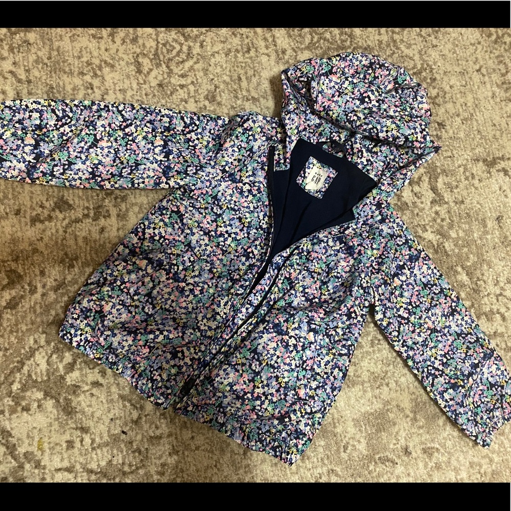 Floral Toddler Girl GAP Windbreaker Jacket